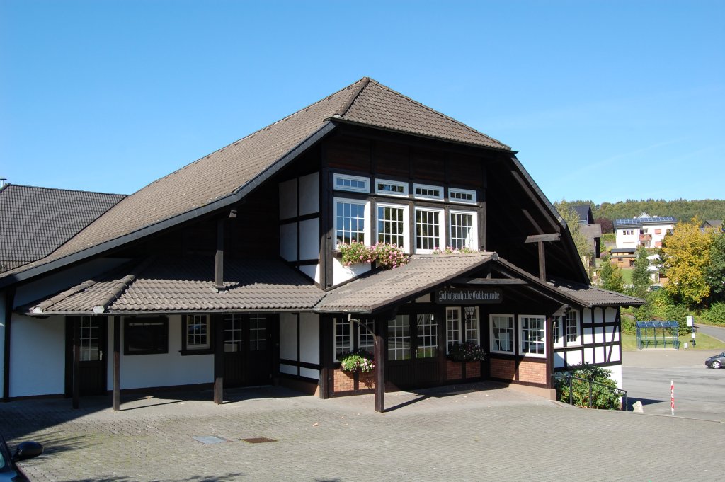 Ansicht der Schützenhalle Cobbenrode