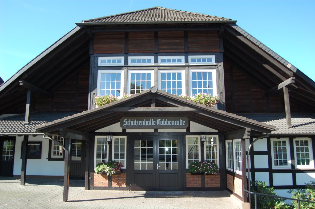 Ansicht der Schützenhalle Cobbenrode